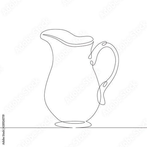  continuous single drawn line art doodle milk