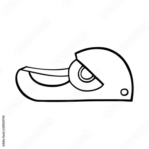 Black and white tape holder vector illustration