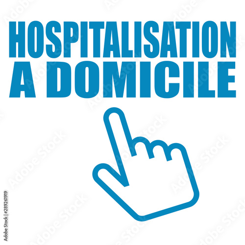 Logo hospitalisation à domicile.