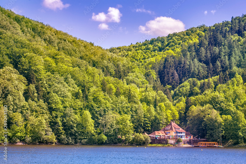 Fototapeta premium bystrzyckie lake in zagorze slaskie in Poland