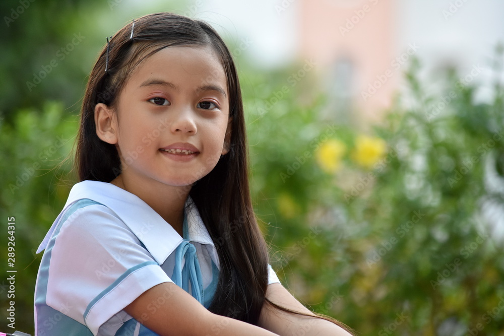 A Smiling Catholic Minority Female Student A Smiling Catholic Minority Female Student