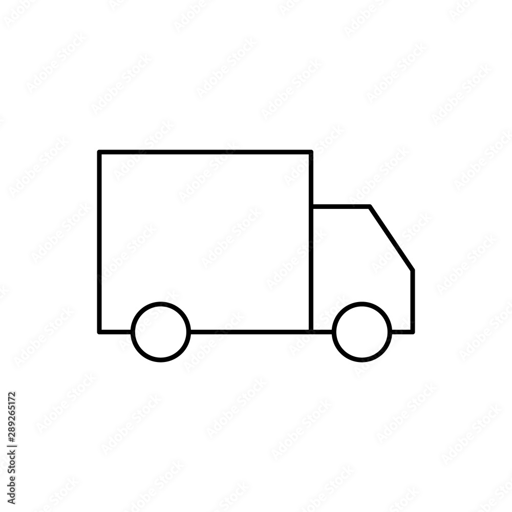 Fast delivery icon isolated on the white background Fast delivery icon isolated on the white background