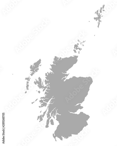 Karte von Schottland