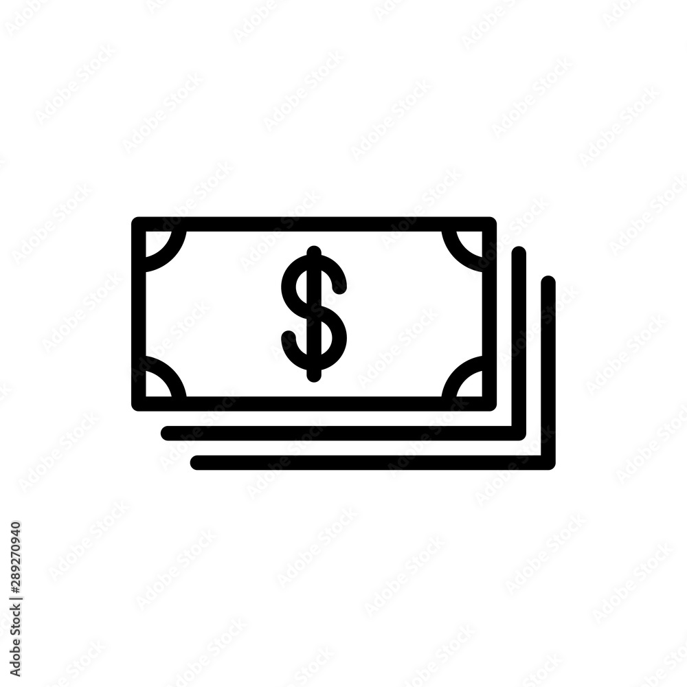Dollar symbol currency money simple flat style icon Dollar symbol currency money simple flat style icon