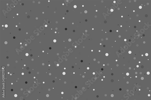 Gray Polka Dot Pattern, Seamless Background. vector © Galactica