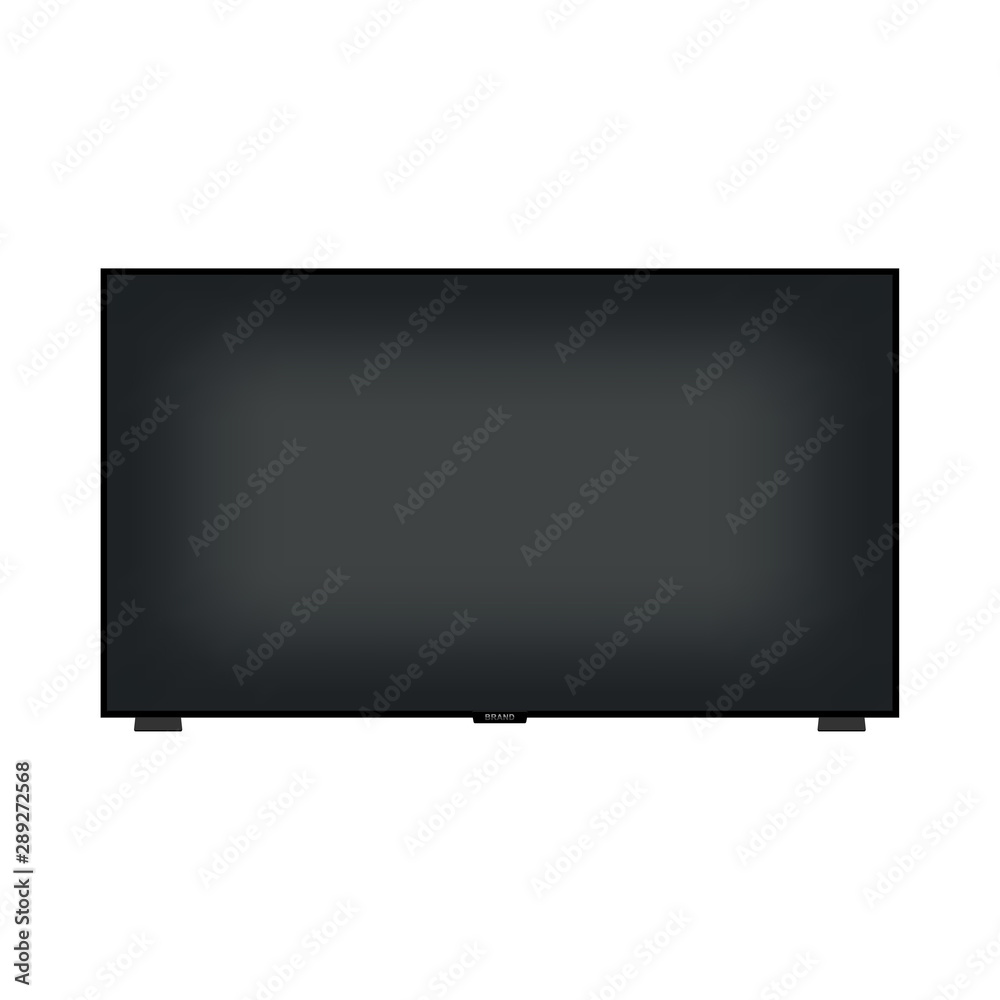 TV icon simple flat style black illustration TV icon simple flat style black illustration