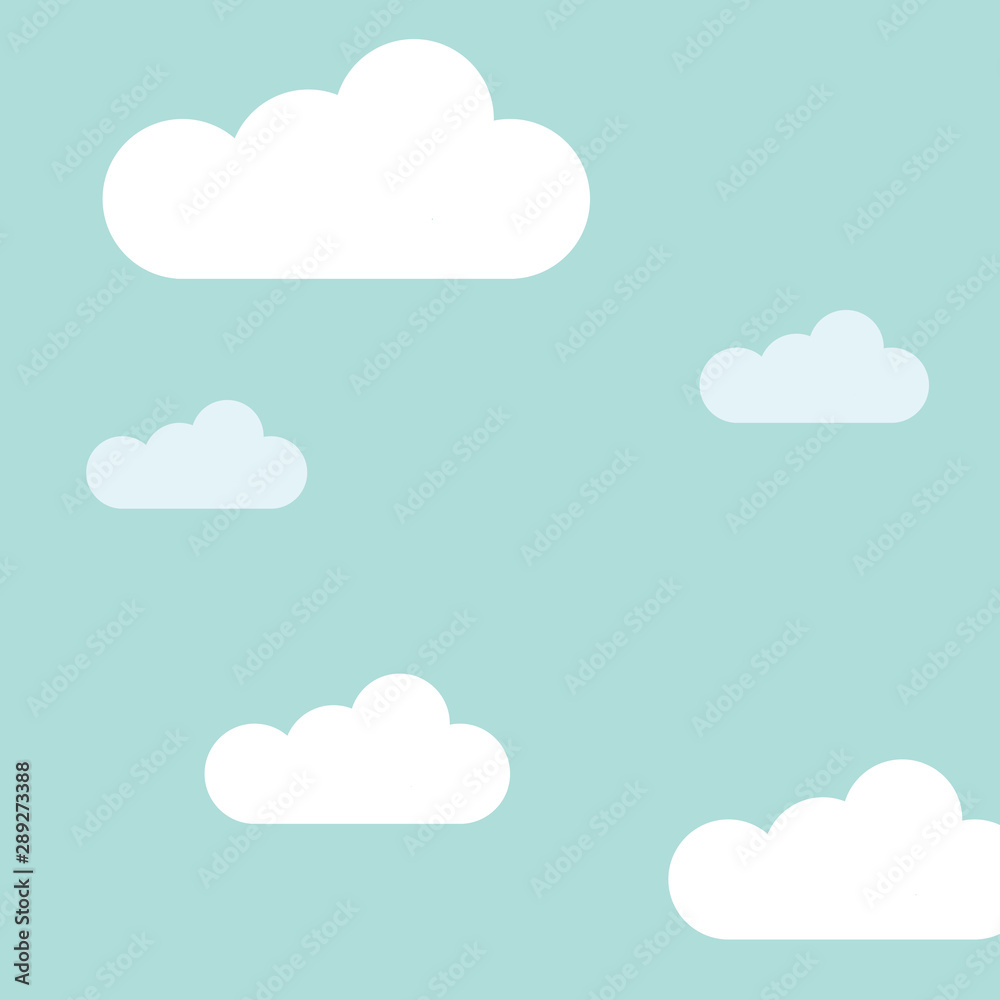 Blue sky background, vector illustration