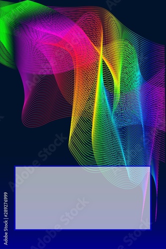  rainbow geometric. Elegance glowing neon light grid photo