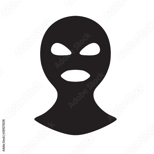 bandit, robber mask icon- vector illustration