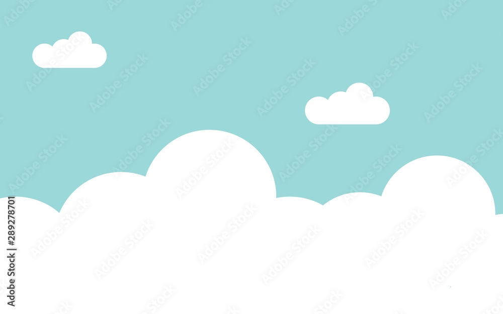 Clouds sky background vector illustration