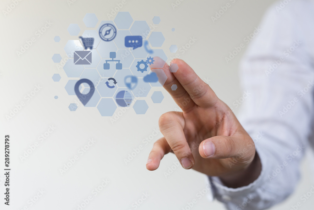 Abstract Futuristic infographic with Visual data complexity Abstract Futuristic infographic with Visual data complexity
