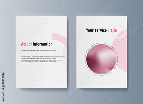 Set of brochures for marketing the promotion goods and services on market
