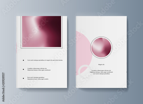 Set of brochures for marketing the promotion goods and services on market