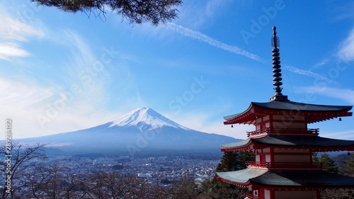 新倉山浅間公園からの富士山