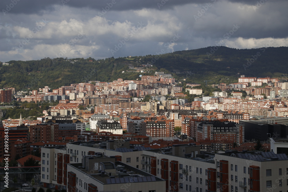 View of Bilbao from a hill