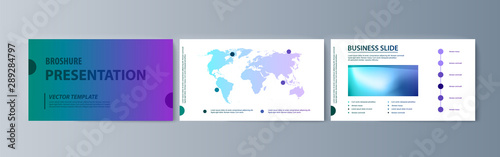 Set of brochures infographics for marketing the promotion goods and services on market