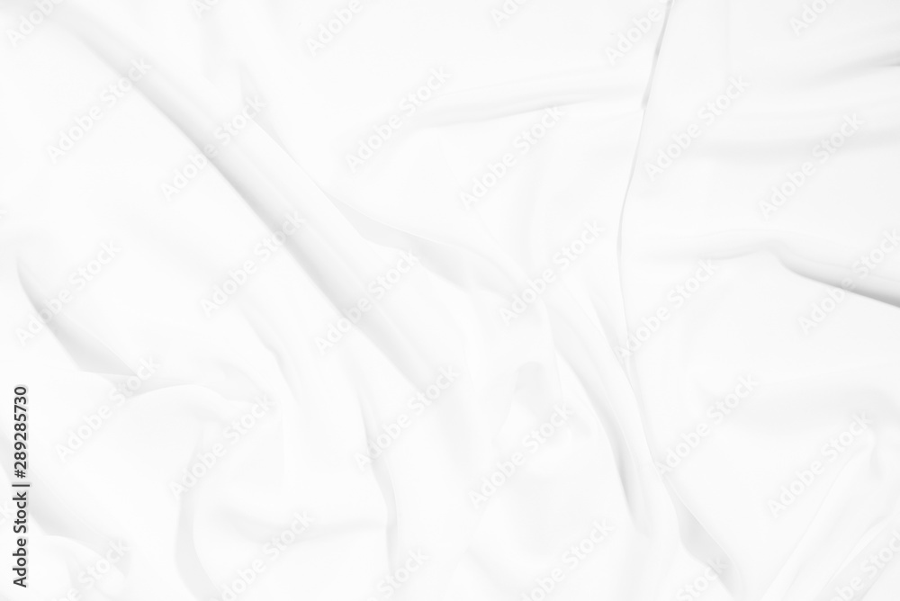 Obraz premium White fabric texture background. / Soft image.