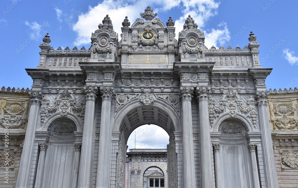 Dolmabahce Sarayi Palace Central Entry Facade, Istanbul