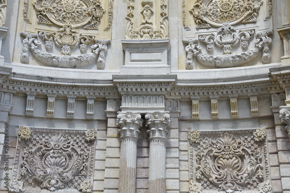 Rococo Entry Facade Detail, Dolmabahce Palace, Istanbul