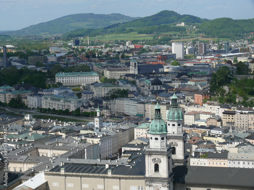 Obraz premium Blick über Salzburg