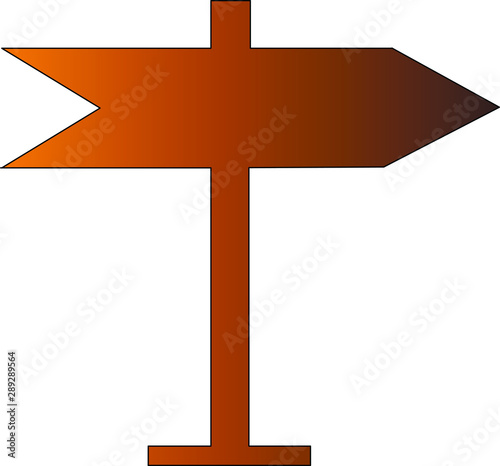 Wallpaper Mural wooden signpost isolated on white Torontodigital.ca