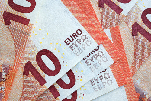 Euro money banknotes background texture