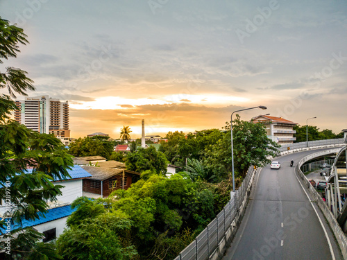 Sunset View in Bangkok thailand