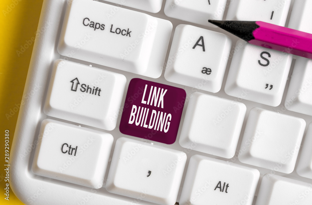 Handwriting text writing Link Building. Conceptual photo SEO Term ...