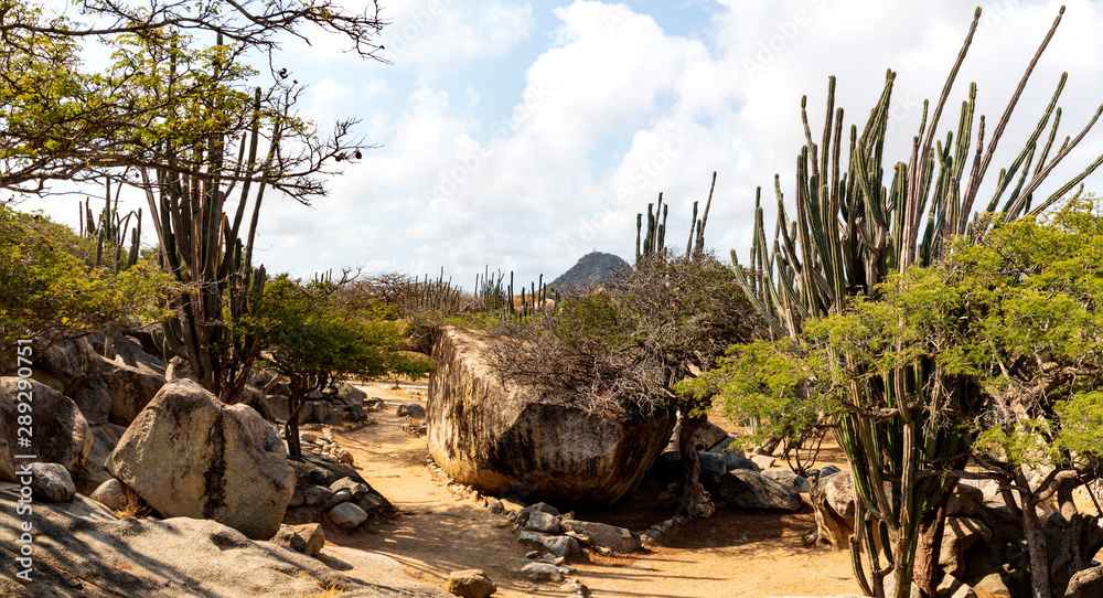 Felsformationen von Casibari und Ayo auf der Insel Aruba.