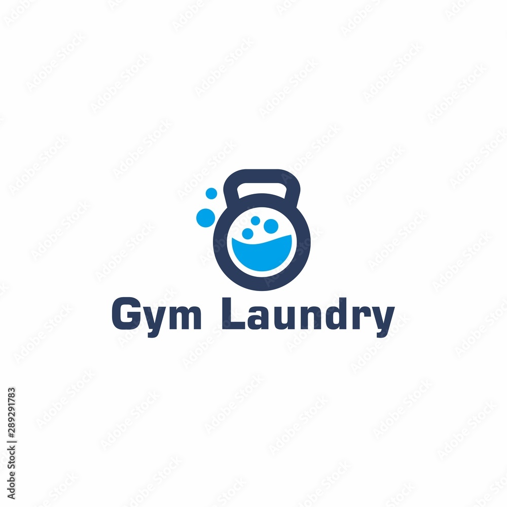 Gym Laundry Logo Icon Design Gym Laundry Logo Icon Design
