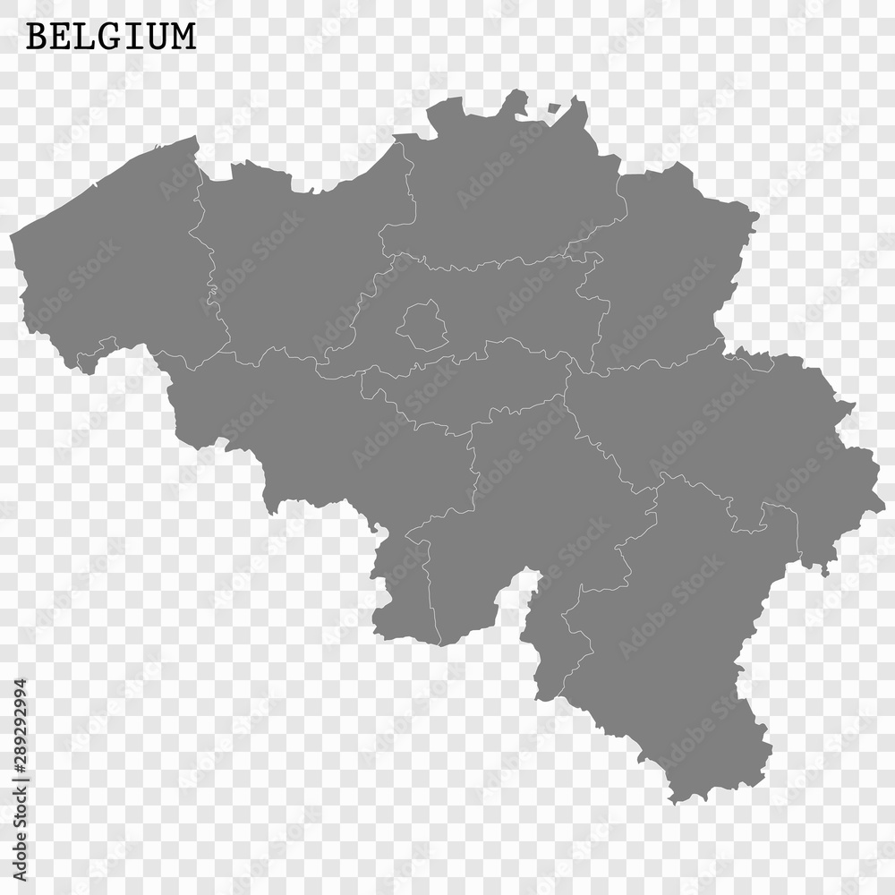 High quality map with borders High quality map with borders