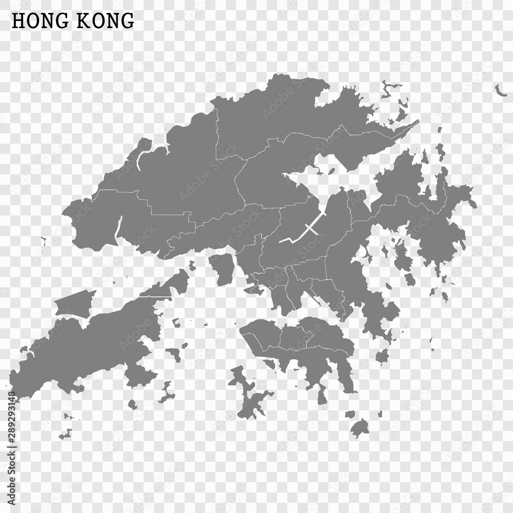 High quality map with borders High quality map with borders