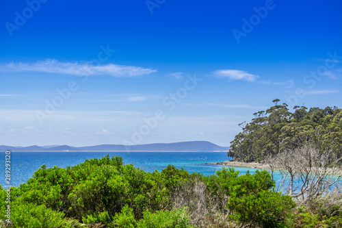 Idylic Scenery from Bruny Island, Tasmania, Australia.