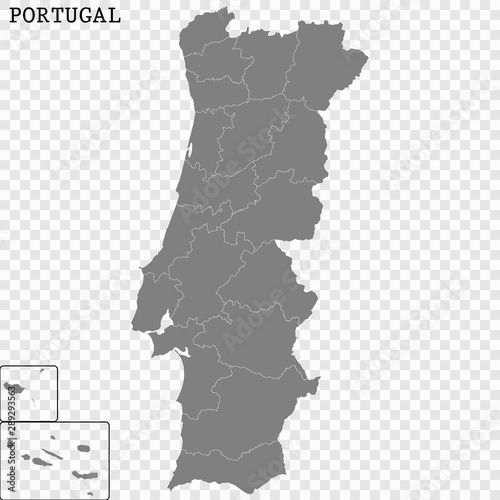 High quality map with borders