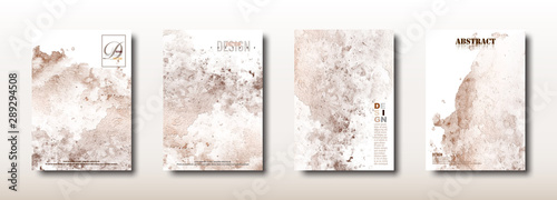 Brown watercolor hand painted collection