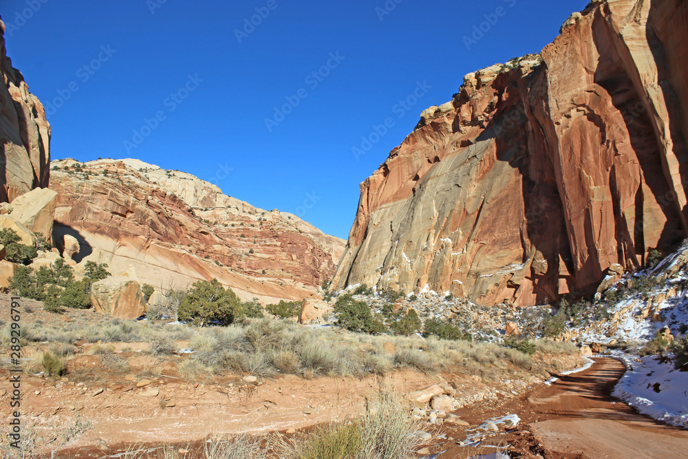 Capitol Reef National Park, Utah, in winter Capitol Reef National Park, Utah, in winter