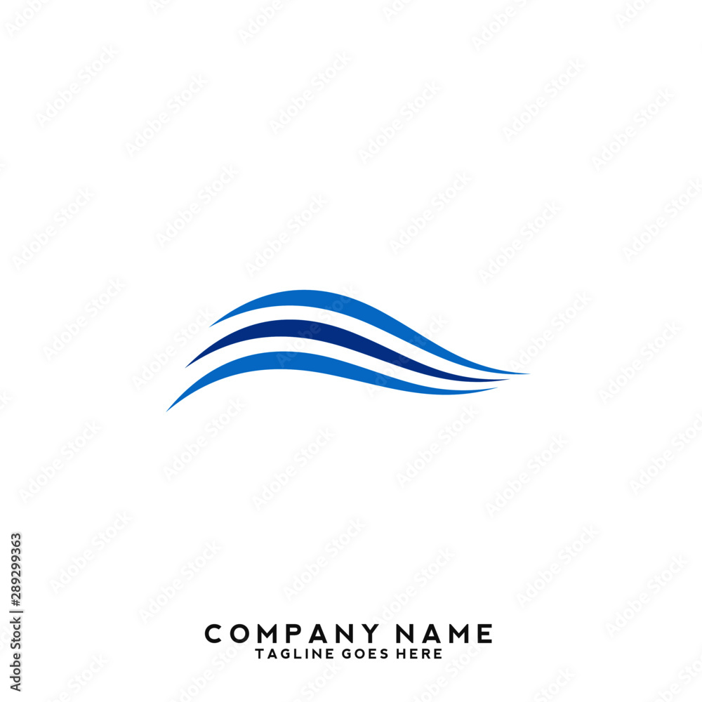 Water wave Logo Template Water wave Logo Template