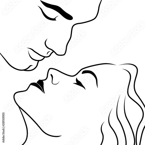 Man leaned over the woman