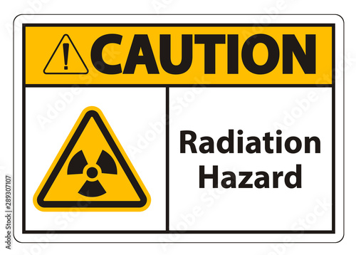 Radiation Hazard Symbol Sign Isolate On White Background,Vector Illustration