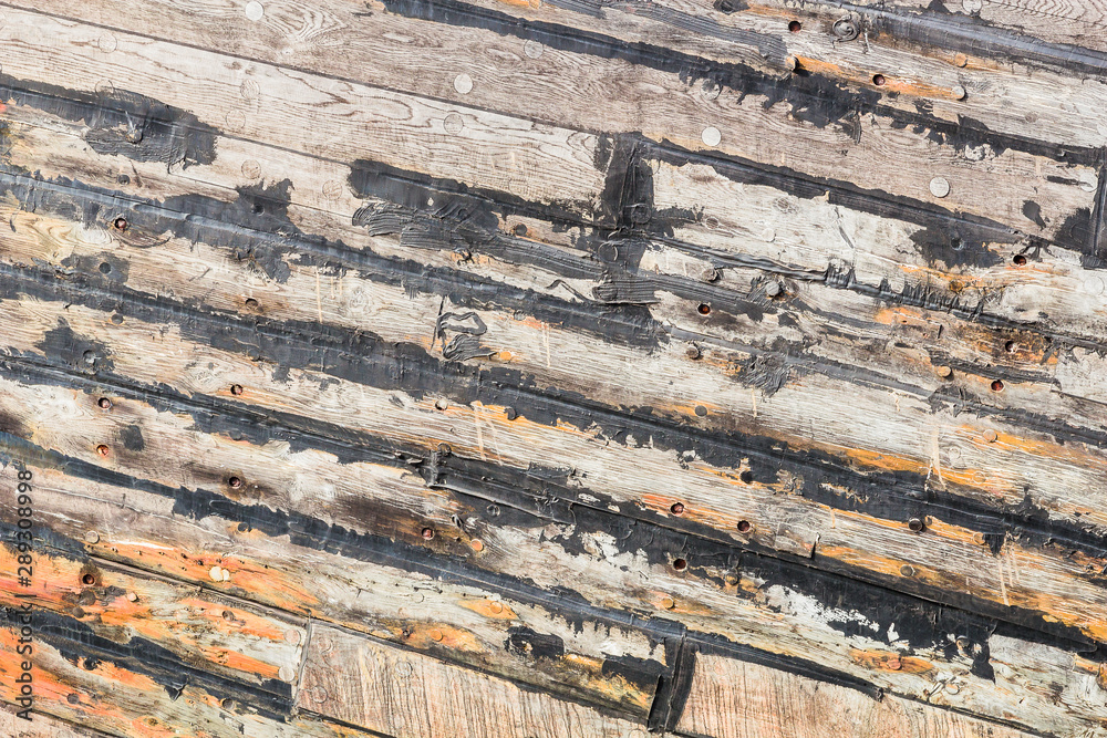 Old wooden plank texture background.