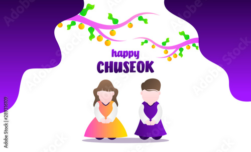 Happy chuseok day illustration