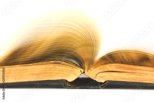 Фотография Old book flipping