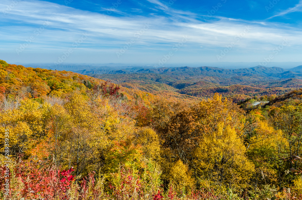 Fall along the North Carolina section of the Blue Ridge Parkway.