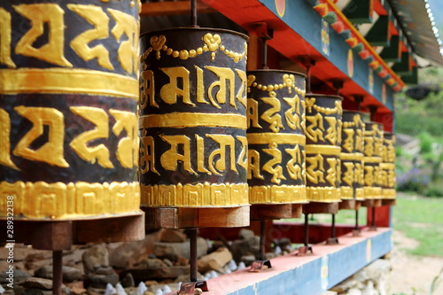 Prayer Wheels in Bhutan