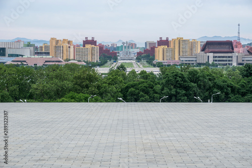 City skyline, Pyongyang, Democratic People's Republic of Korea (DPRK), North Korea	