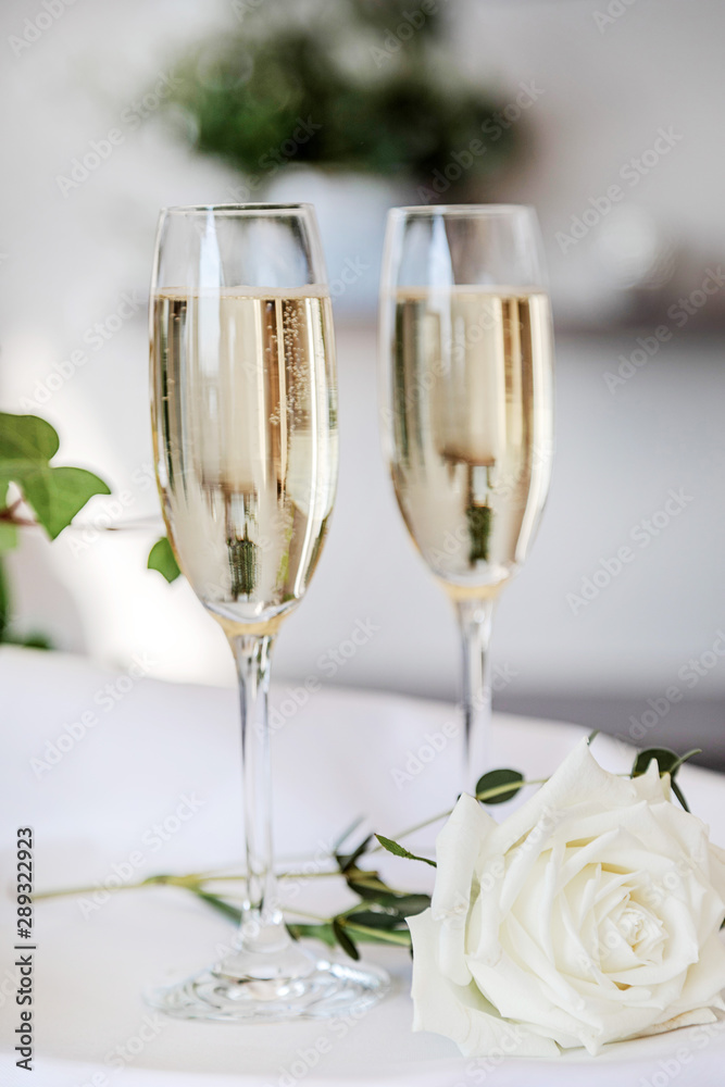 two glasses of champagne wedding two glasses of champagne wedding