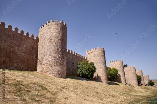 Views of the wall of Avila