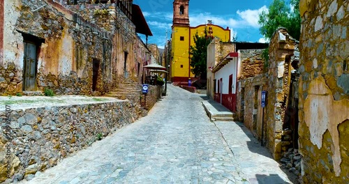 Pueblo fantasma minero en méxico