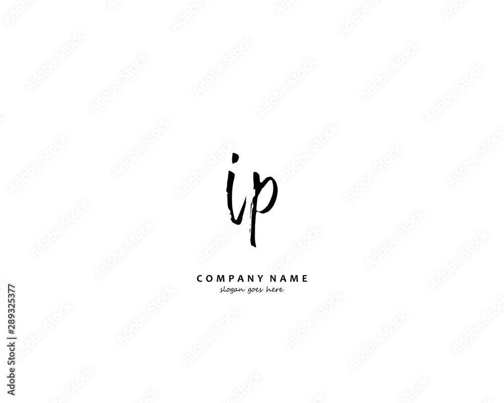 IP Initial letter logo template vector IP Initial letter logo template vector