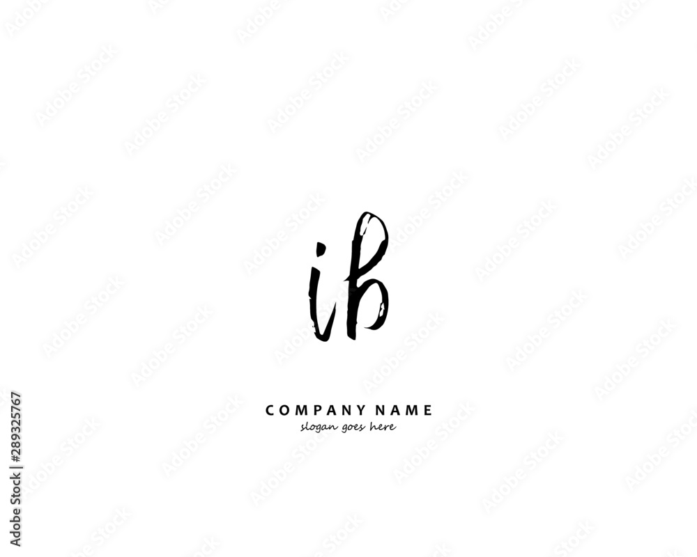 IB Initial letter logo template vector IB Initial letter logo template vector